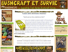 Tablet Screenshot of bushcraft-survie-en-foret.com